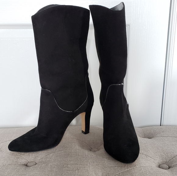 Zara Leather Mid-Calf Leather Ankle Boot - Picture 2 of 8